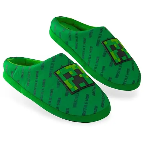 MINECRAFT Ciabatte Bambino, Accogliente Creeper Casa Scarpe