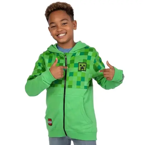 MINECRAFT Felpe bambino Ragazzo Verde 2752523 miniatura 3