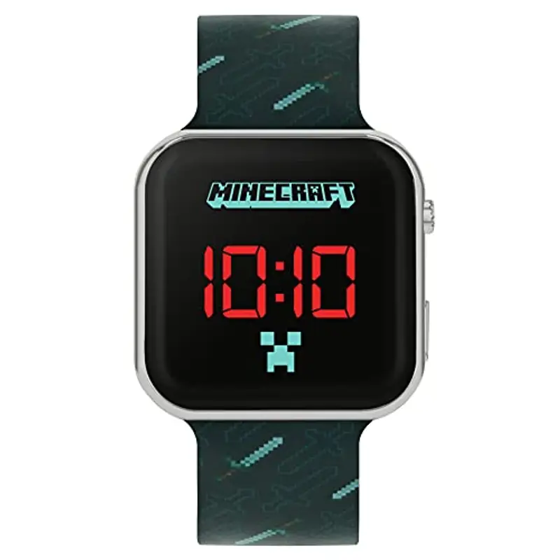 MINECRAFT Orologio Digitale da Ragazzo con Cinturino in Silicone