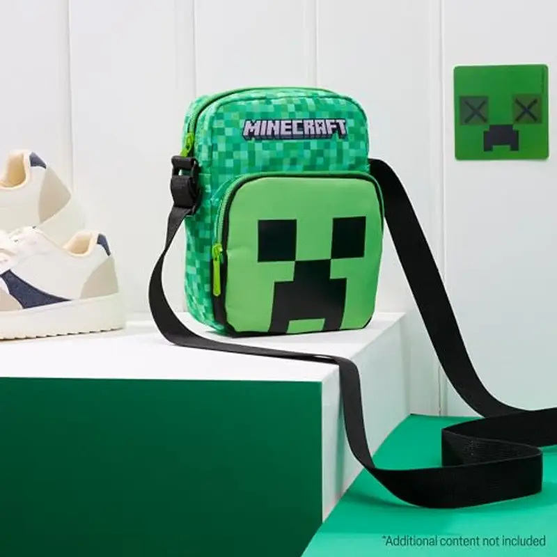 MINECRAFT Borsa a tracolla Bambino Verde 809130 miniatura 2