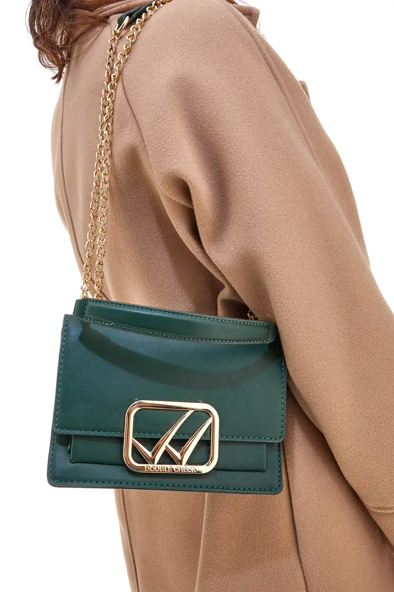 DOUBLE CHECK Borsa a tracolla Verde 1955719 miniatura 2