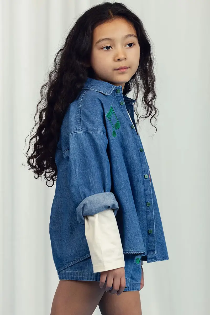 camicia jeans bambino/a Note colore blu 2522014760