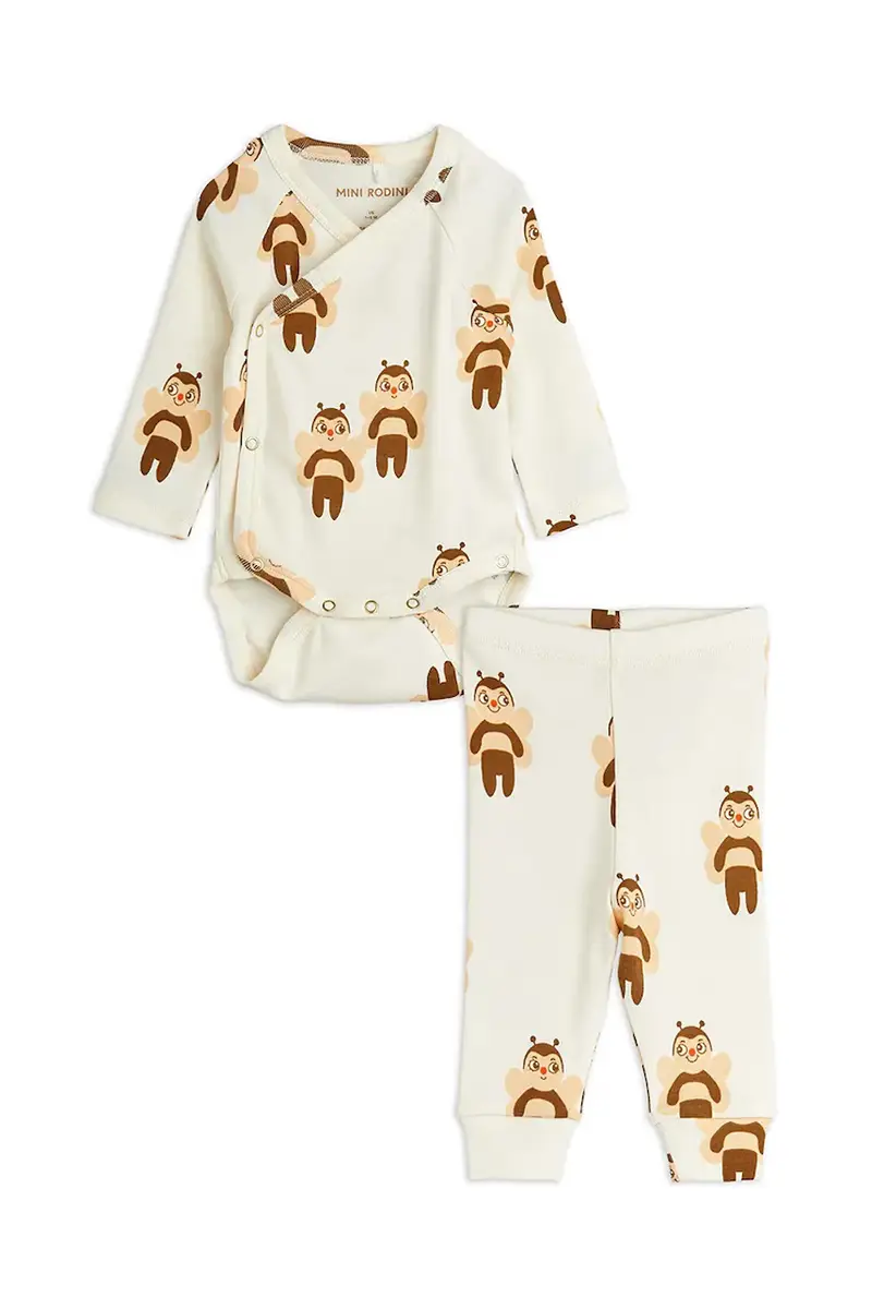 completo in cotone neonato/a Bees colore beige 2564010411