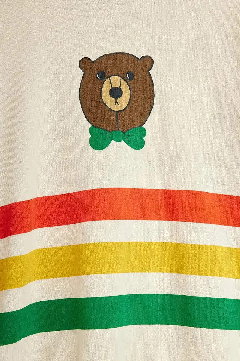 felpa in cotone bambino/a Bear colore beige 25720151 miniatura 3