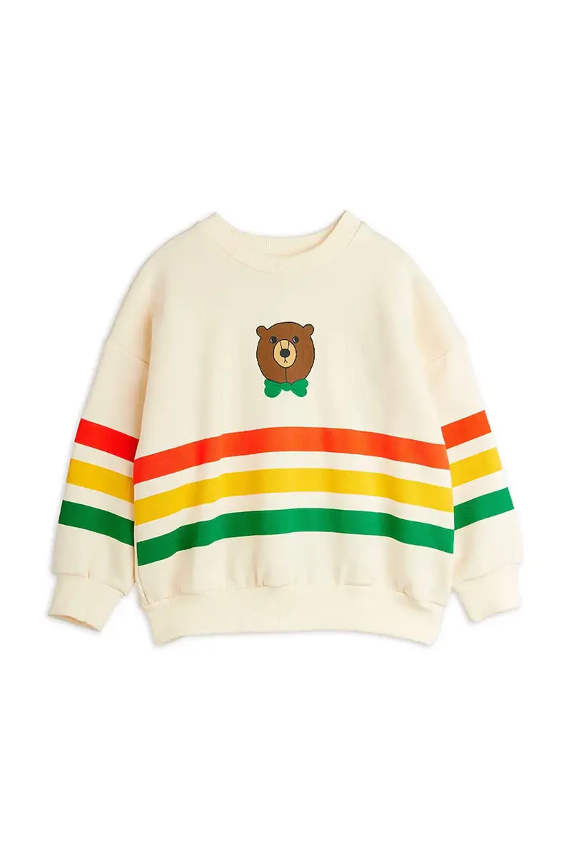 felpa in cotone bambino/a Bear colore beige 25720151