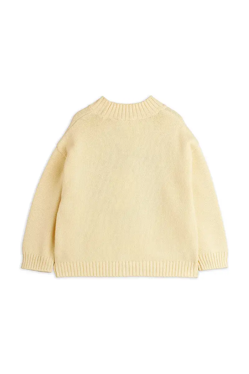 felpa in cotone bambino/a Bear colore beige con applicazione 25720121 miniatura 3