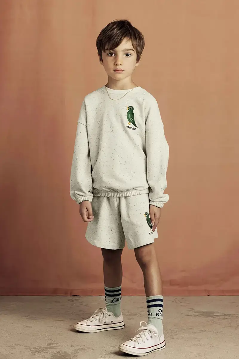 felpa in cotone bambino/a Bird colore beige 2562011611