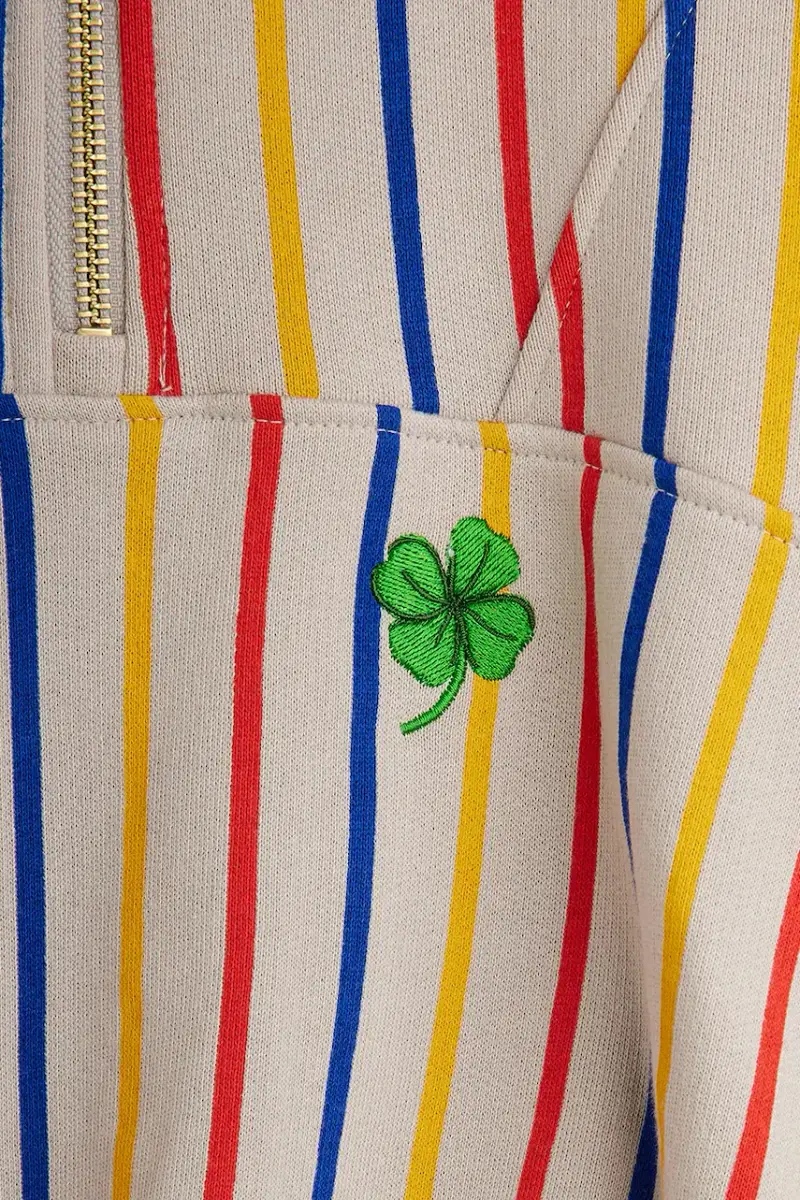 felpa in cotone bambino/a Clover colore grigio 25720144 miniatura 4