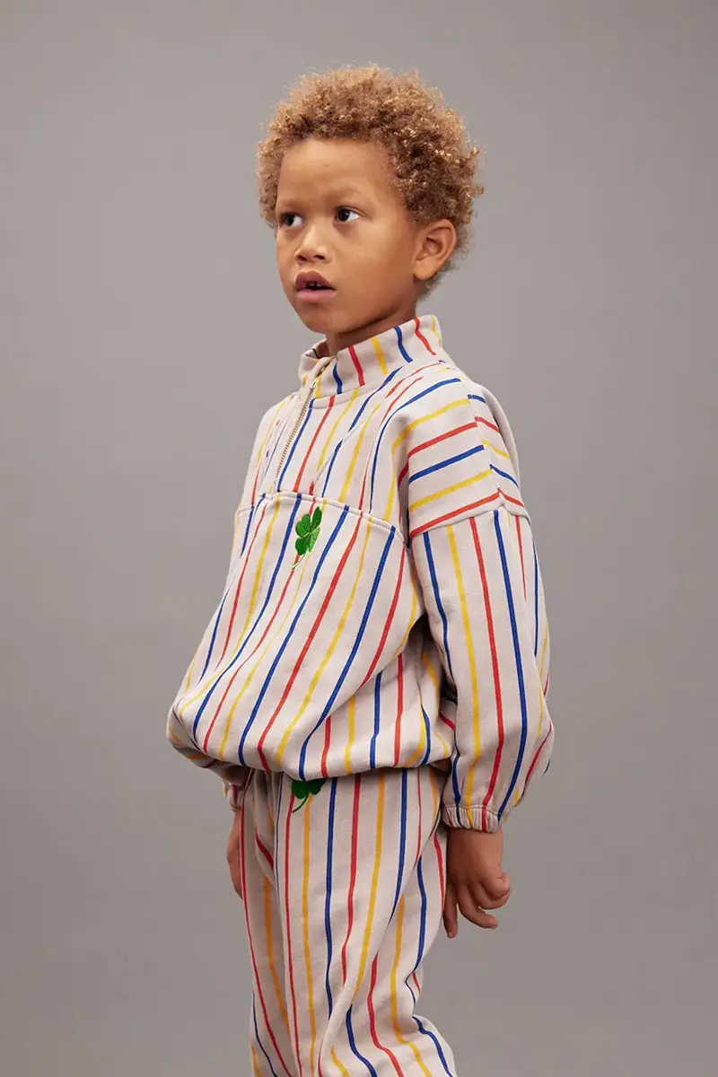 felpa in cotone bambino/a Clover colore grigio 25720144