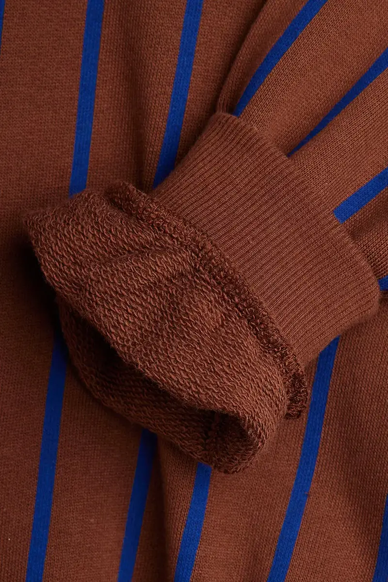 felpa in cotone bambino/a colore marrone 25220142 miniatura 4