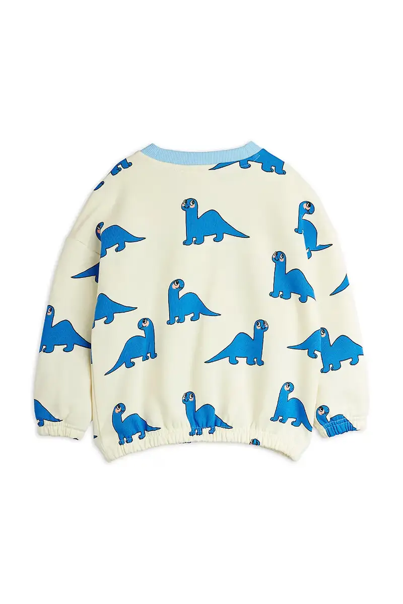 felpa in cotone bambino/a Dino colore bianco 25720114 miniatura 2