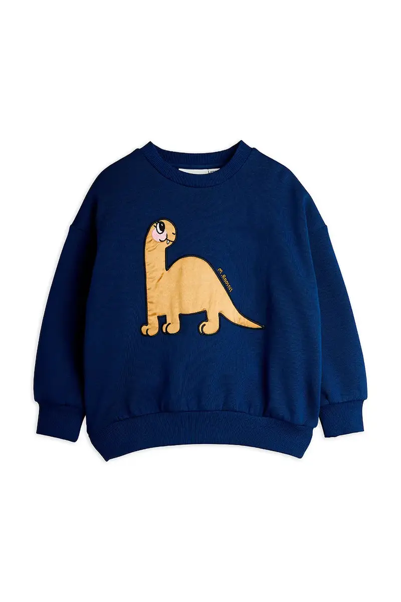 felpa in cotone bambino/a Dino colore blu navy 25720116 miniatura 2
