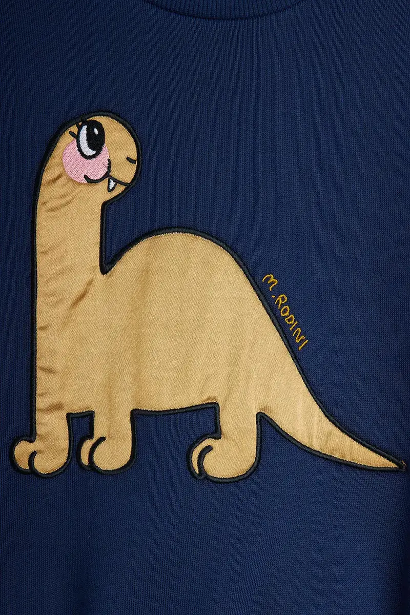 felpa in cotone bambino/a Dino colore blu navy 25720116 miniatura 4