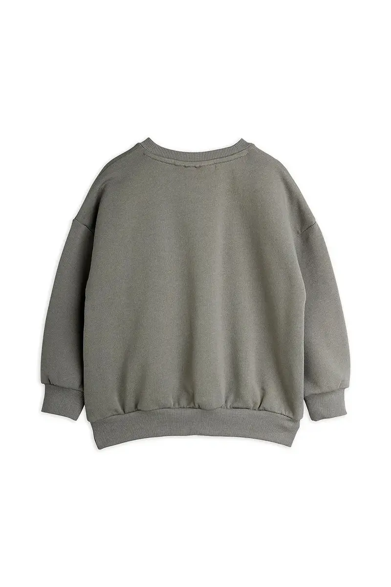 felpa in cotone bambino/a Dino colore grigio con applicazione 25720130 miniatura 2