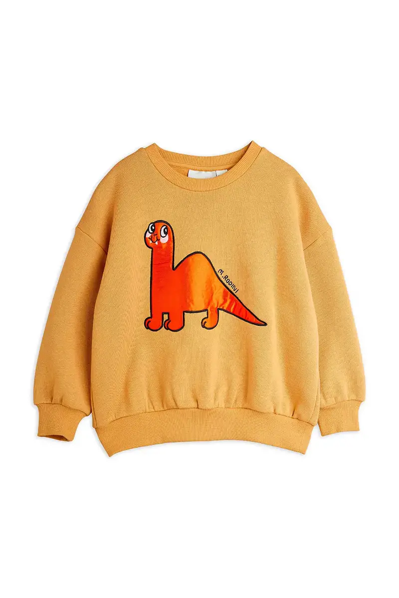 felpa in cotone bambino/a Dino colore marrone 25720133 miniatura 2