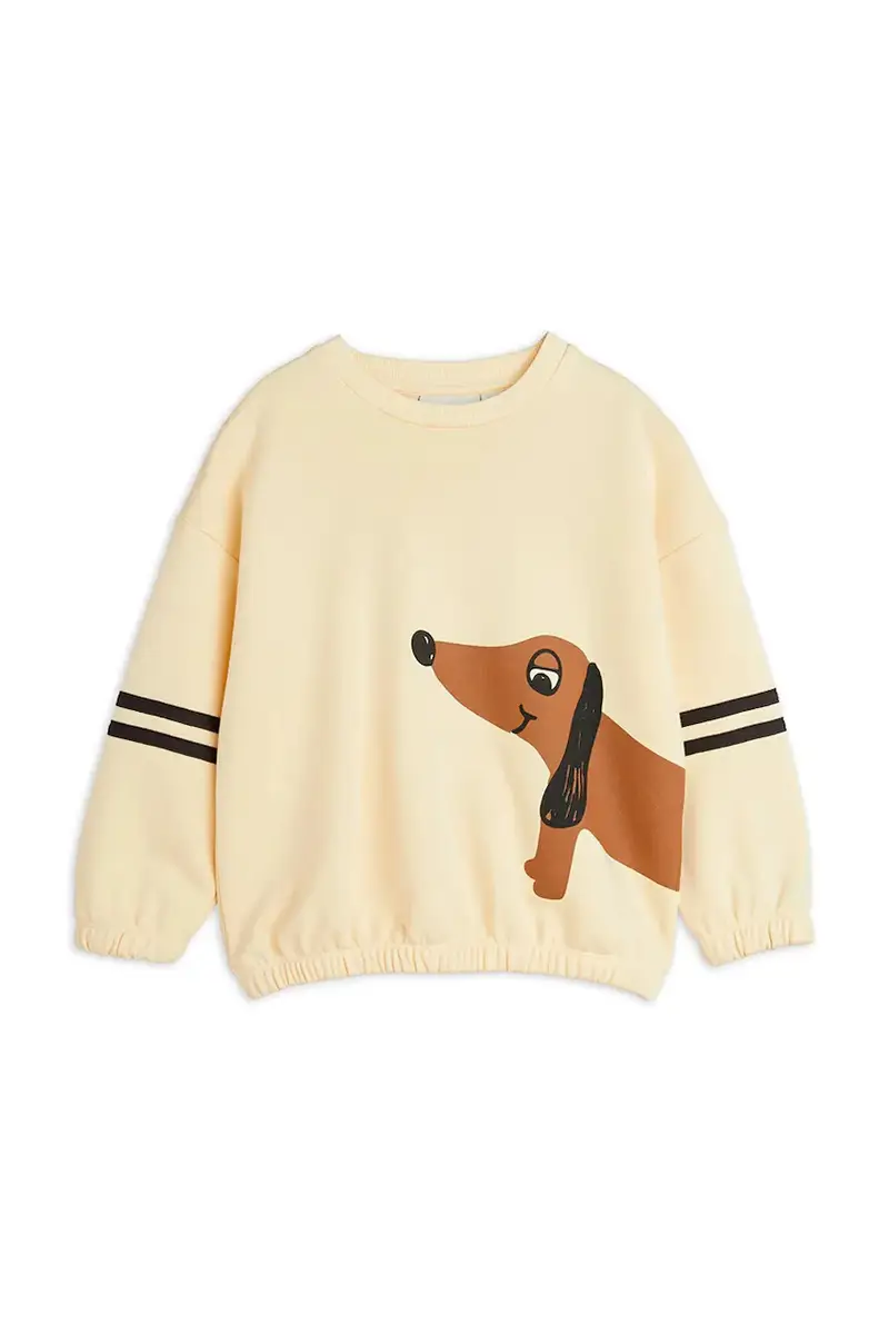 felpa in cotone bambino/a Dog colore beige 2512013513 miniatura 3