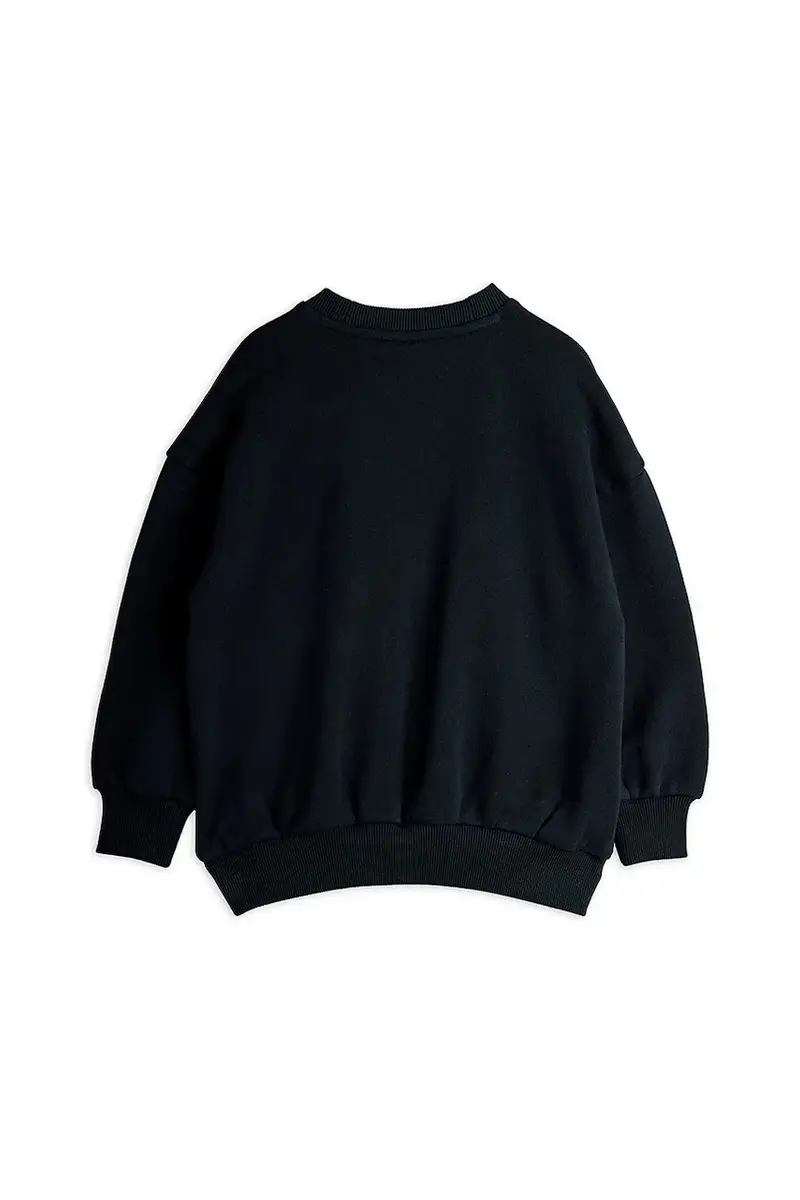 felpa in cotone bambino/a Mammoth colore nero con applicazione 25720147 miniatura 3