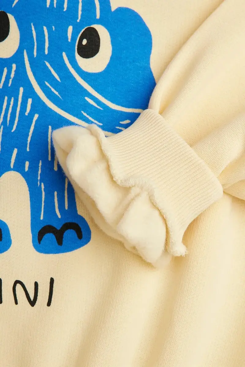 felpa in cotone bambino/a Mammoths colore beige 25720105 miniatura 4