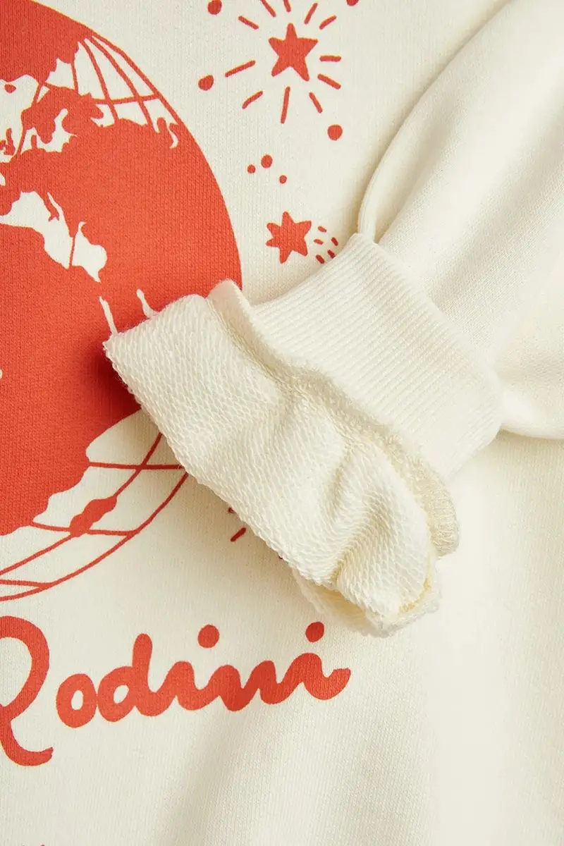 felpa in cotone bambino/a Mini Rodini society colore beige 2562011711 miniatura 4