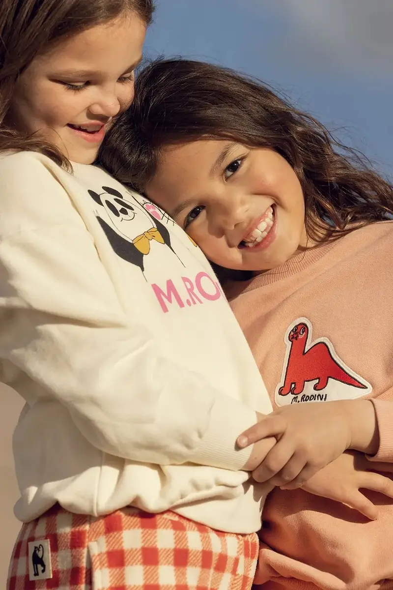 felpa in cotone bambino/a Panda & cat colore beige 25720136 miniatura 5