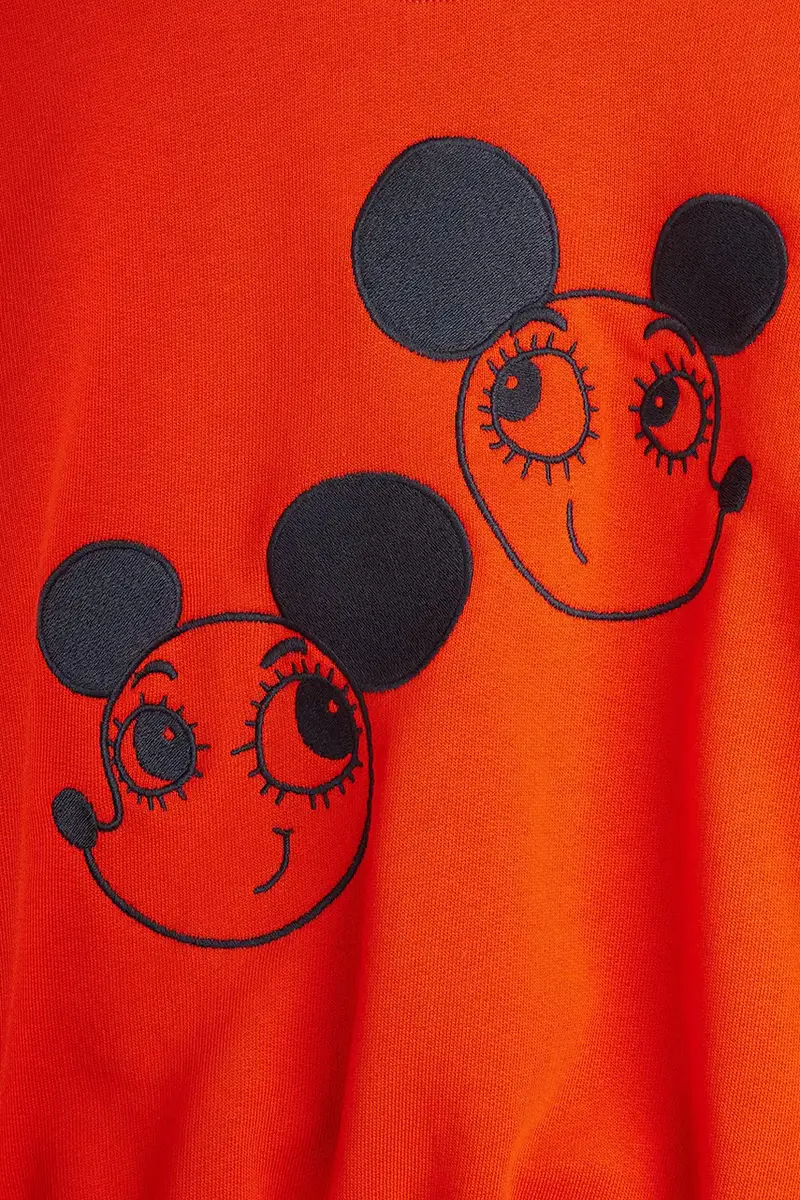 felpa in cotone bambino/a Ritzratz colore rosso 25720140 miniatura 4