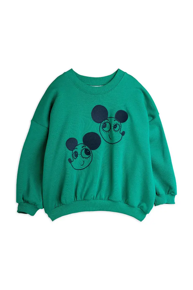 felpa in cotone bambino/a Ritzratz colore verde 25720140 Turchese miniatura 2