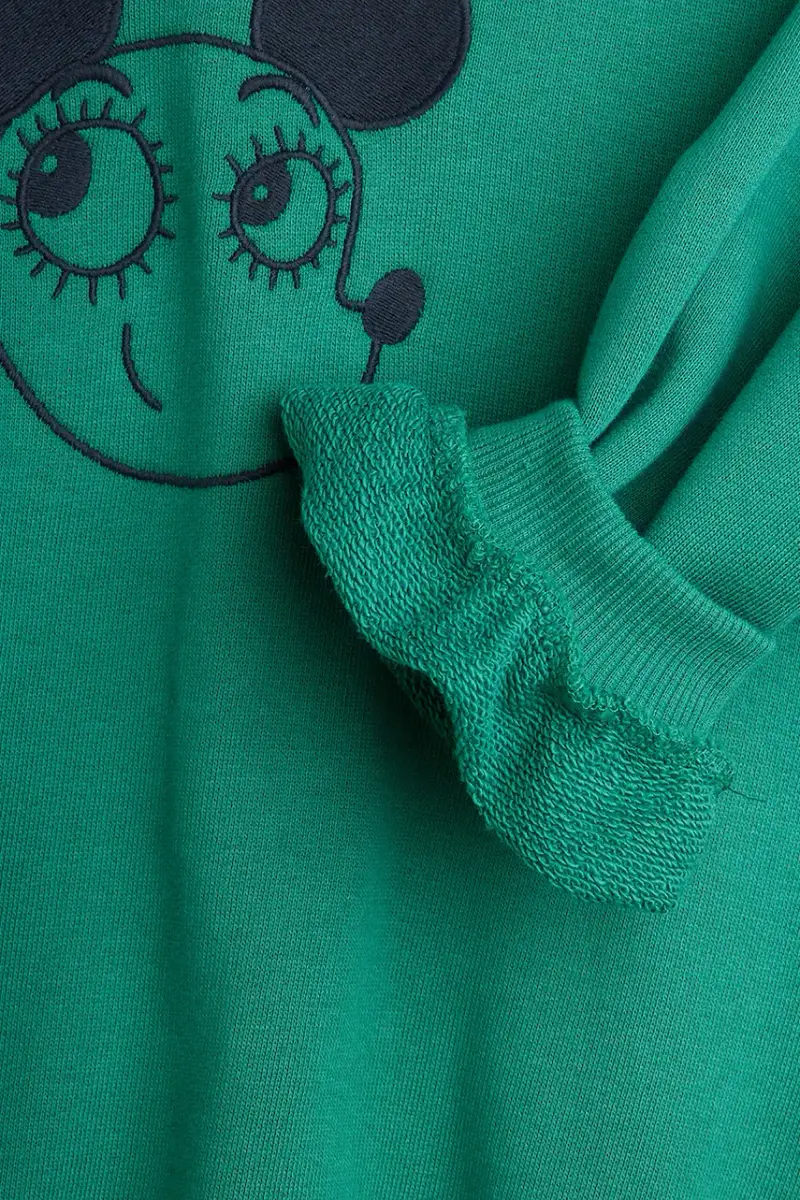 felpa in cotone bambino/a Ritzratz colore verde 25720140 Turchese miniatura 5