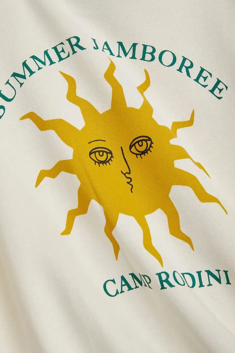 felpa in cotone bambino/a Sun colore beige 2562010811 miniatura 5