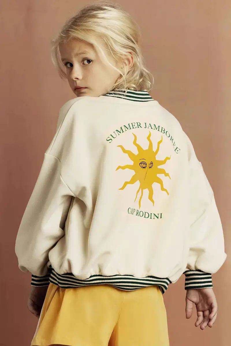 felpa in cotone bambino/a Sun colore beige 2562010811