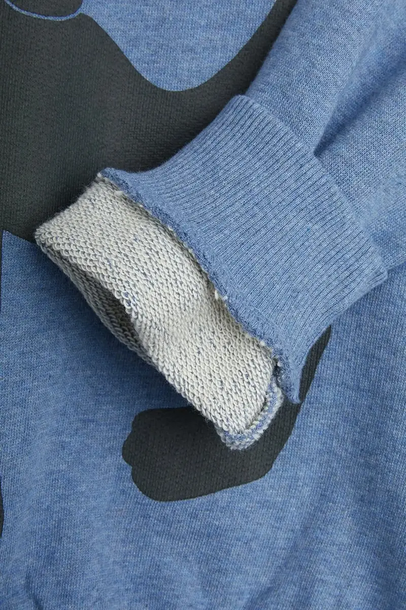 felpa in cotone Panther colore blu 1100029960 miniatura 4