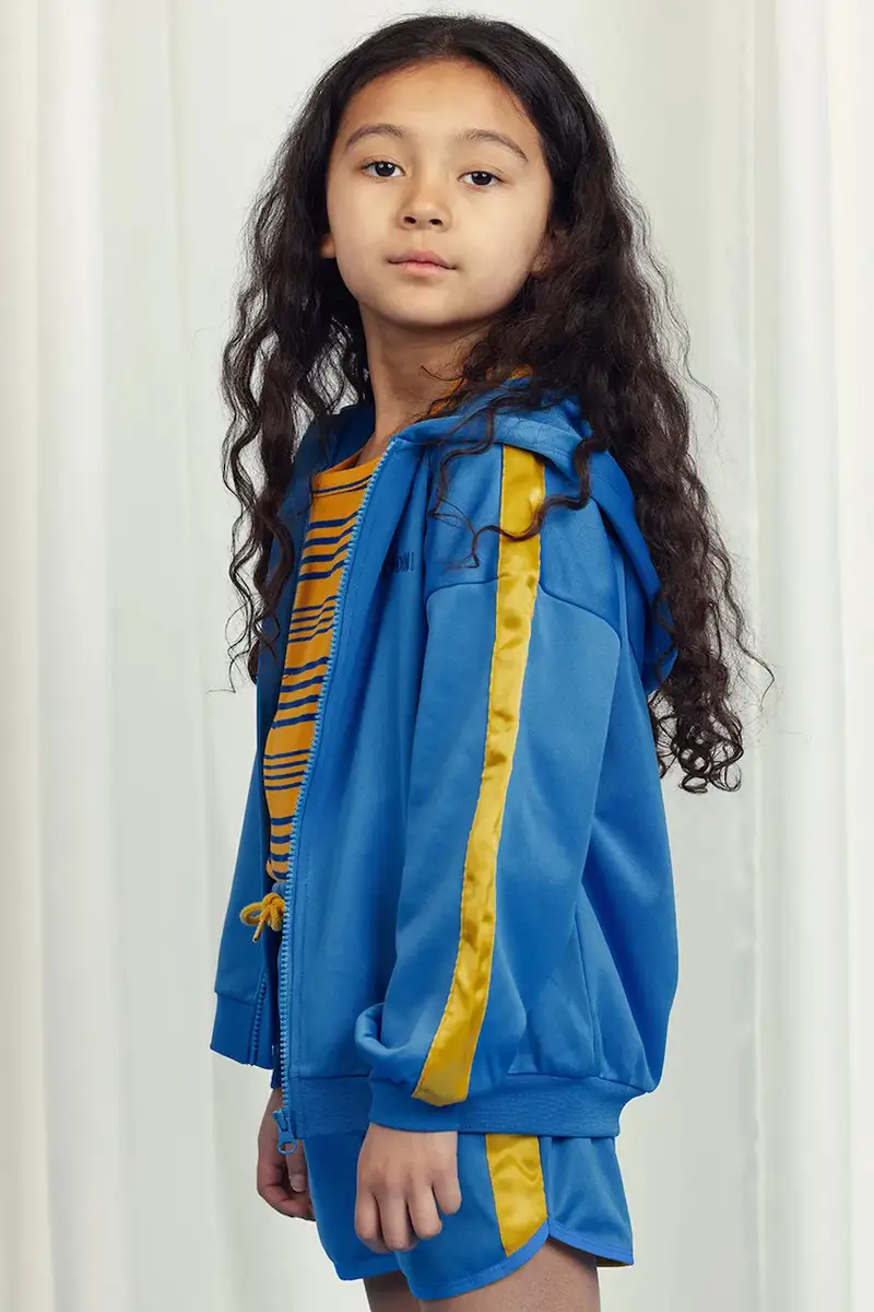 felpa per bambini colore blu con cappuccio 2522014560