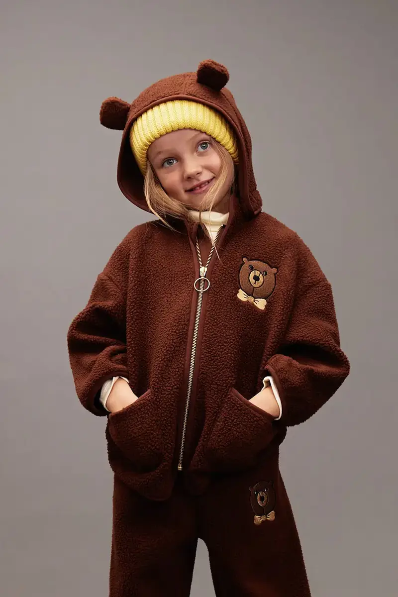 giacca per bambini Bear colore marrone 25710122