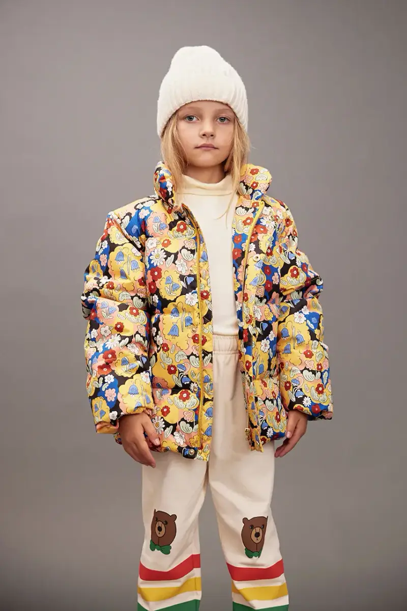 giacca per bambini Flowers colore giallo 25710115