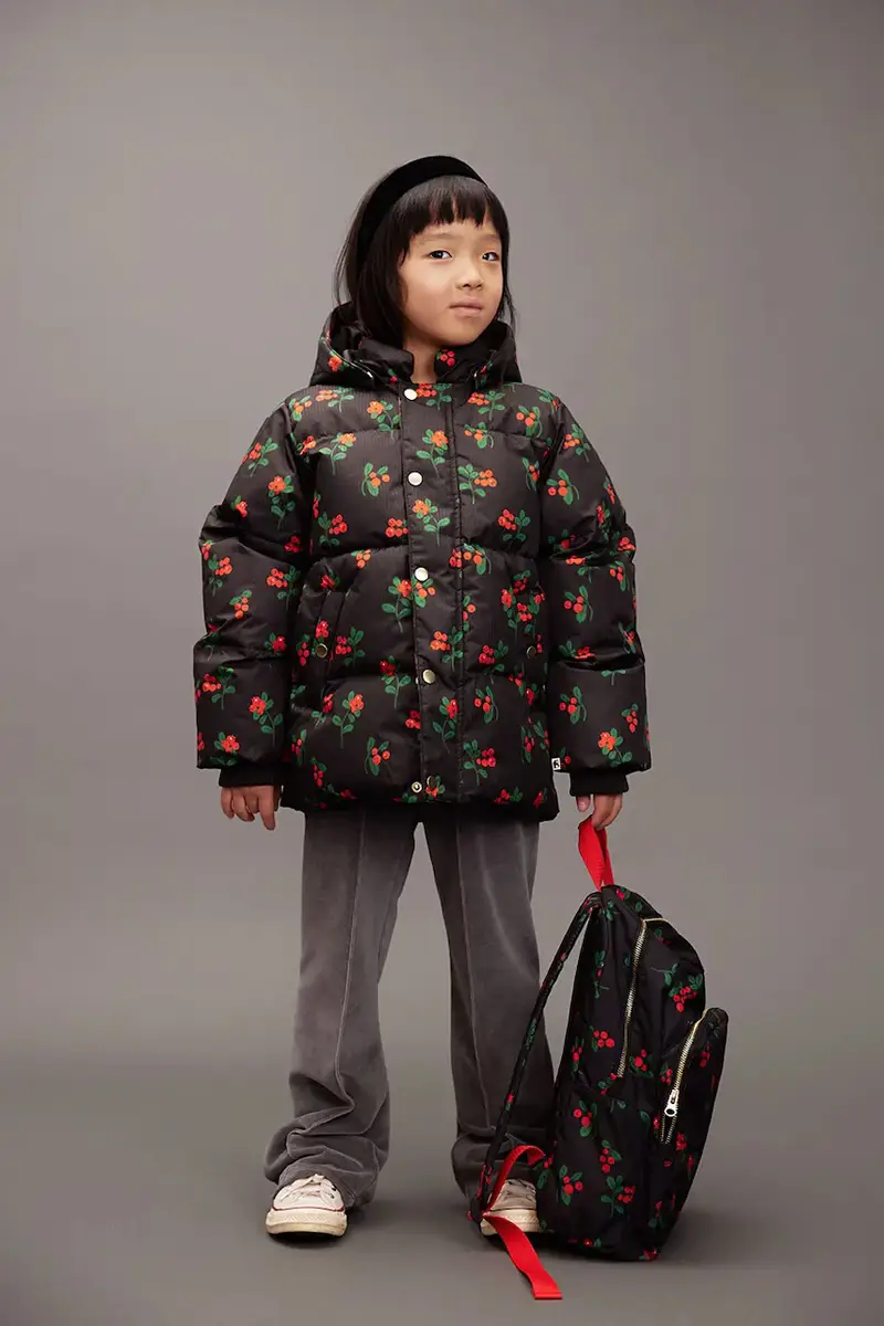 giacca per bambini Lingonberries Nero