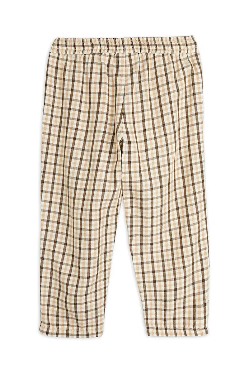 pantaloni per bambini Gingham colore beige 2523016113 miniatura 3