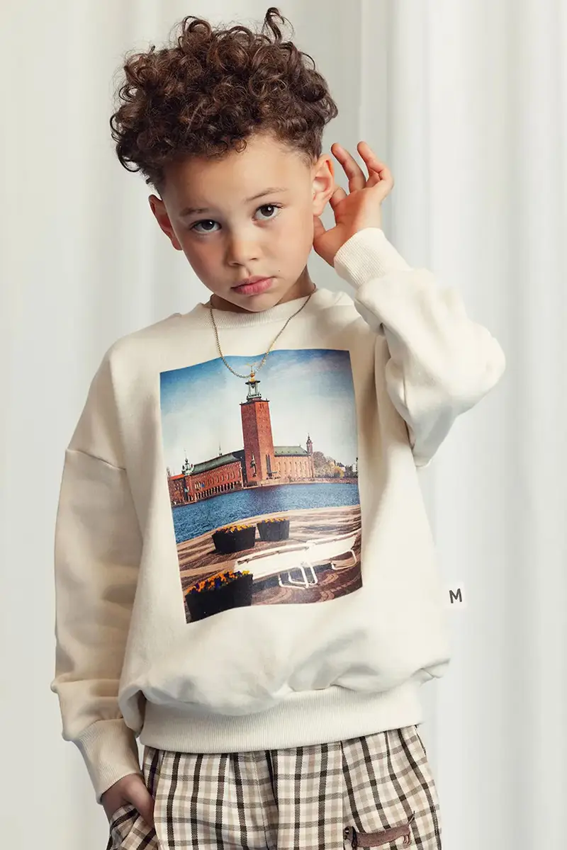 pantaloni per bambini Gingham colore beige 2523016113 miniatura 5