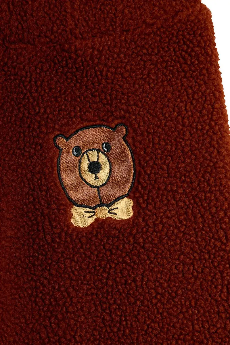 pantaloni tuta bambino/a Bear colore marrone con applicazione 25710125 miniatura 4