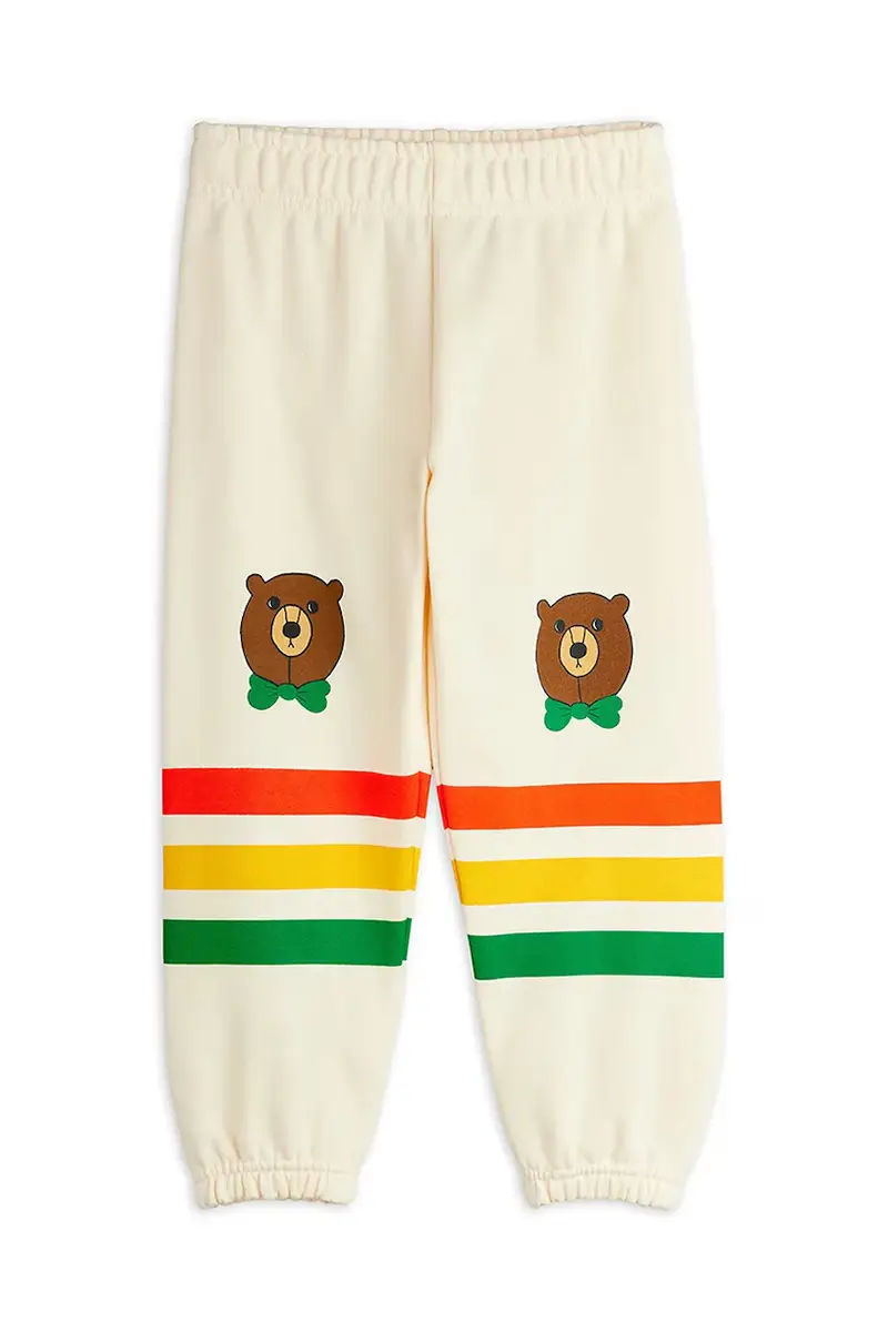 pantaloni tuta in cotone bambino/a Bear colore beige 25730138 miniatura 2