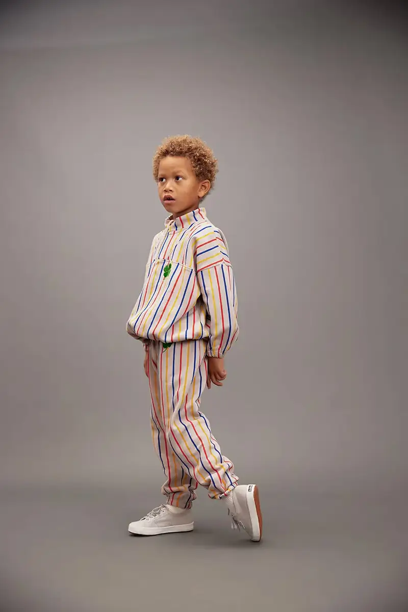 pantaloni tuta in cotone bambino/a Clover colore grigio 25730132