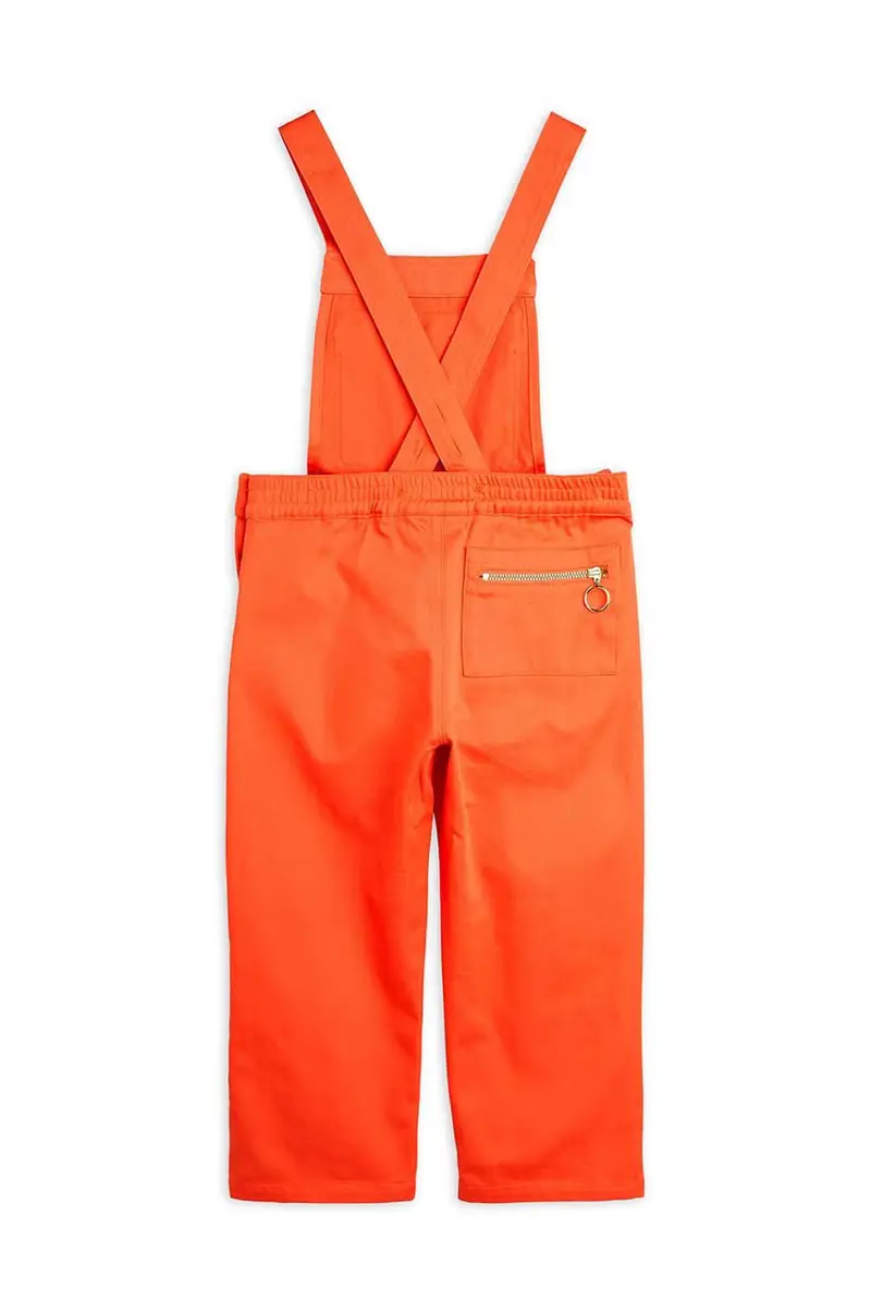 salopette in lana bambino/a Mallorca colore arancione con applicazione miniatura 3