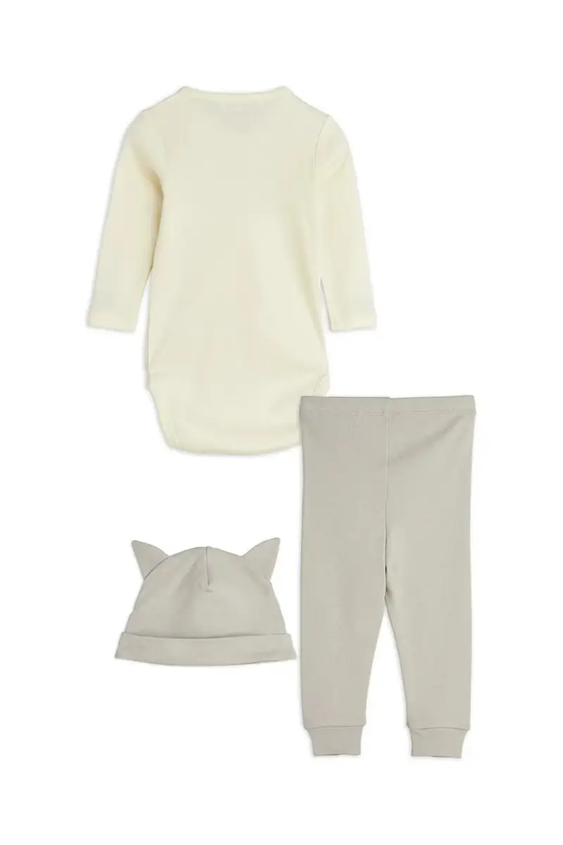 set per bambini Mini Rodini Cats colore beige 2514010611 miniatura 2