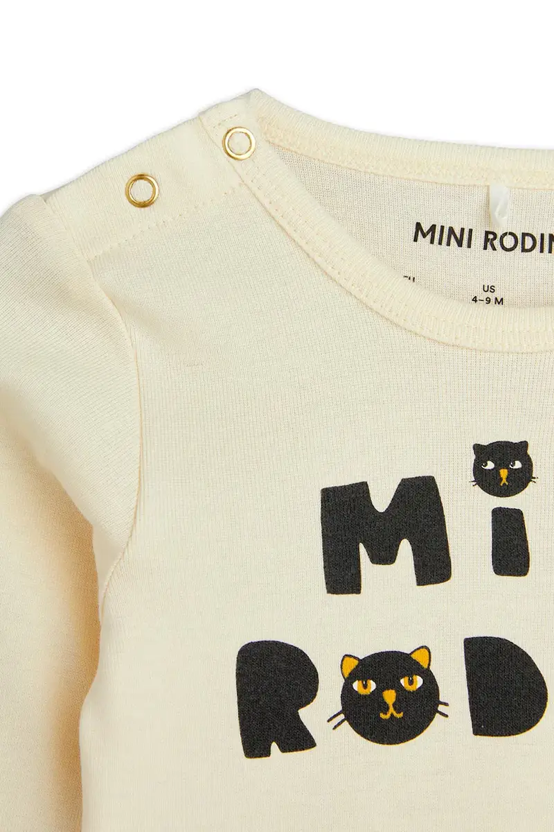 set per bambini Mini Rodini Cats colore beige 2514010611 miniatura 3