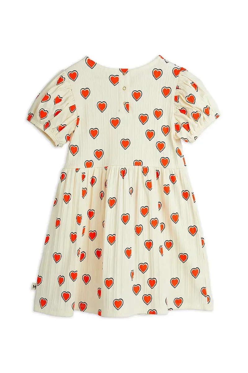 vestito bambina Outlined hearts colore beige 2565010211 miniatura 2