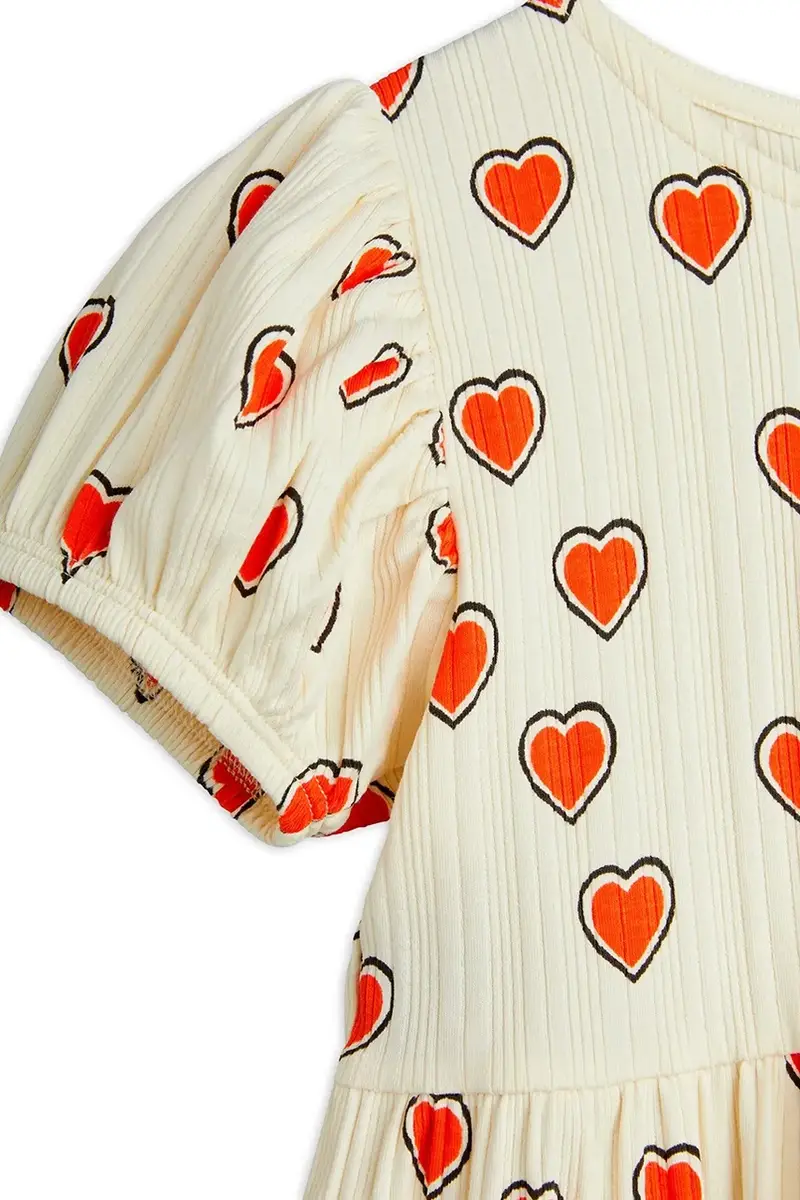 vestito bambina Outlined hearts colore beige 2565010211 miniatura 3