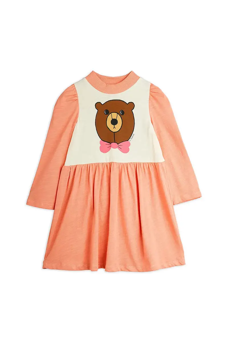 vestito di cotone bambina Bear colore arancione 25750121 miniatura 2