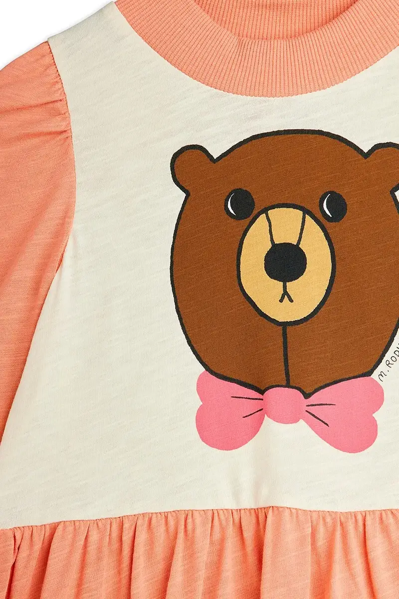 vestito di cotone bambina Bear colore arancione 25750121 miniatura 4