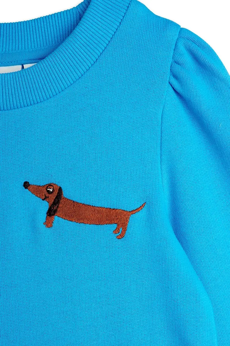 vestito di cotone bambina Dog colore blu 11000314 miniatura 4