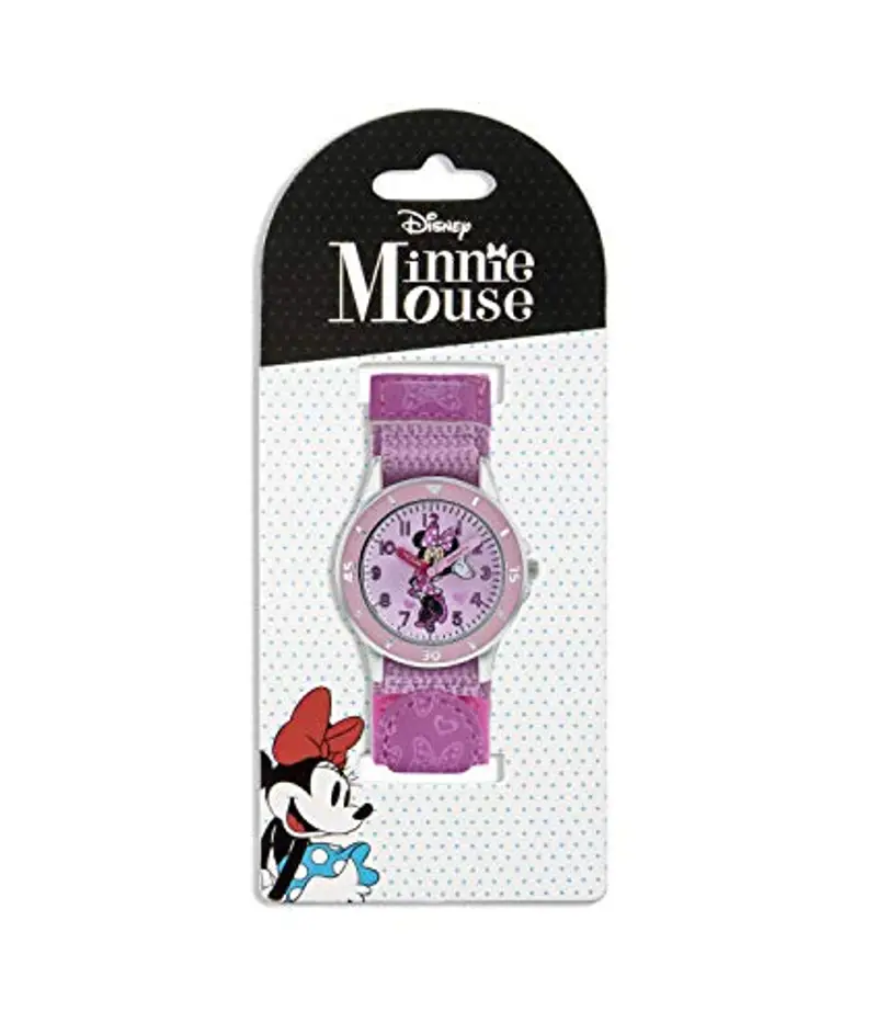 Minnie Mouse Orologio Analogico Quarzo Bambina con Cinturino in Tessuto MN5106 miniatura 3
