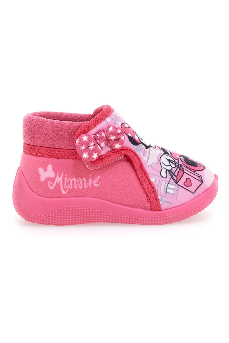 Pantofole chiuse Rosa Con Strappo in Velcro MINNIE 8MN4S04LE [ROSA]