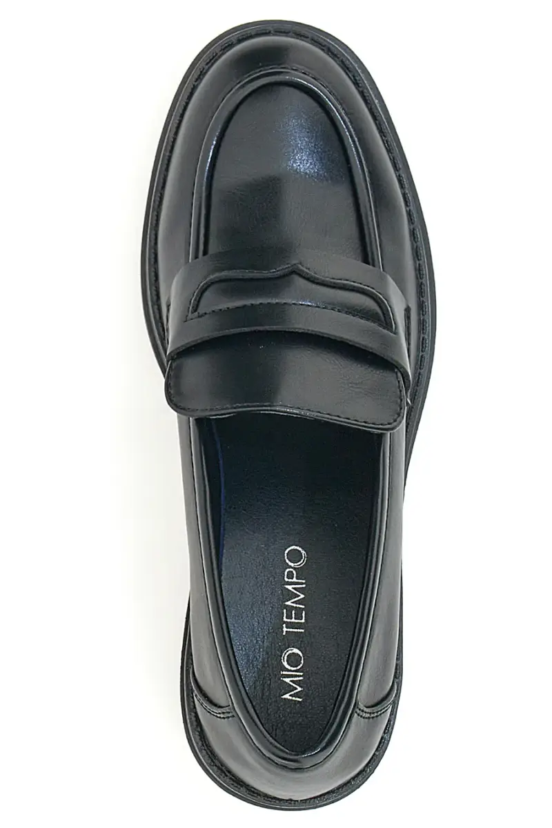 Mocassini Con Tacco Mio Tempo 369 Neri [NERO] miniatura 5